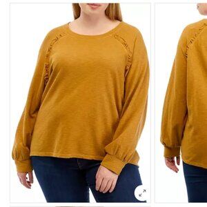 Wonderly Plus Size Ruffle Swing T-Shirt